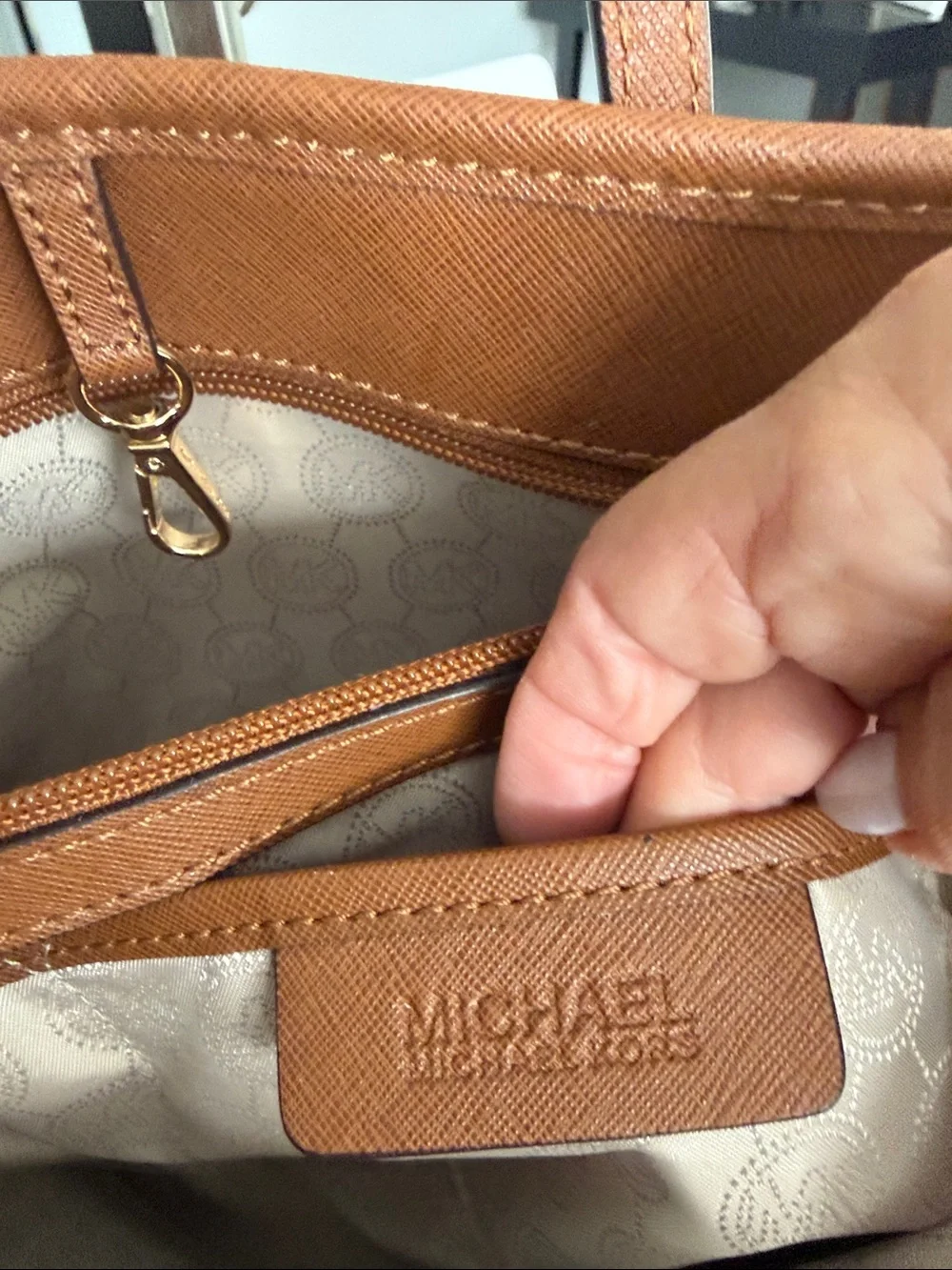 Michael Kors Tan Saffiano Leather Tote